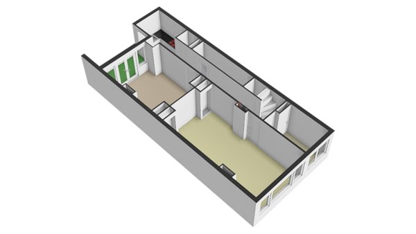 Floorplan - Schieweg 110C02, 3038 BC Rotterdam